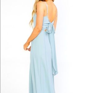 Lauren Tie Maxi Dress - Silver Sage Crisp